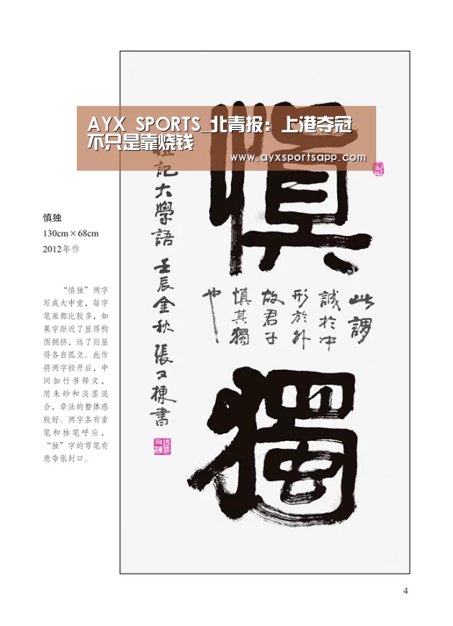 AYX SPORTS_北青报：上港夺冠不只是靠烧钱(图2)